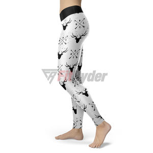 Mallas de sublimación transpirables de alta calidad para mujer, logotipo personalizable en la cintura, gimnasio, deportes, venta al por mayor, tarifa OEM - Product Image 5