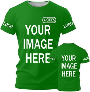 T-shirt unisexe décontracté en tissu jersey lavé impression photo personnalisée transfert de chaleur logo séchage rapide respirant polyester/coton court - Product Image 3