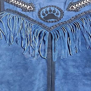 Buena calidad 100% cuero hecho moda chaleco precio razonable transpirable hombres ropa vaquero cuero chaleco para venta en línea - Product Image 6