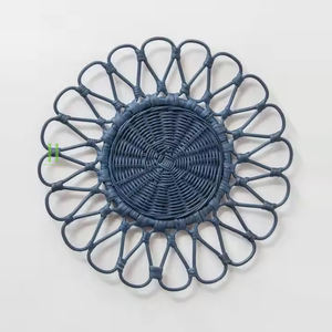 New Products 2026 Rattan <b>Charger</b> <b>Plates</b> Boho Rattan Placemat OEM Hot Sale Placemat Wicker <b>Charger</b> <b>Plate</b> with Low MOQ - Product Image 2