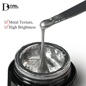 ICE NOVA Nhà sản xuất chuyên nghiệp OEM/ODM Sơn móng tay gel chất lượng cao màu bạc gương mạ kim loại không chứa Hema - Product Image 5