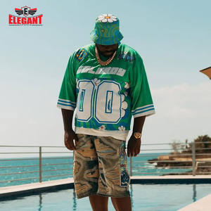 Maillot de football américain maillot en maille maillot sublimation imprimé design personnalisé nom de l'équipe numéro Sport Uniform By Elegant Sports - Product Image 5