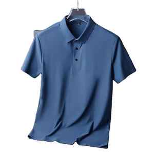 Polo de golf pour homme en coton 100% personnalisé en gros, anti-froissement, imprimé fitness, modèle 2025 - Product Image 1