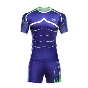 Choix de l'acheteur, dernier design d'uniforme de rugby, tissu durable pour les joueurs masculins, fabriqué au Pakistan - Product Image 1