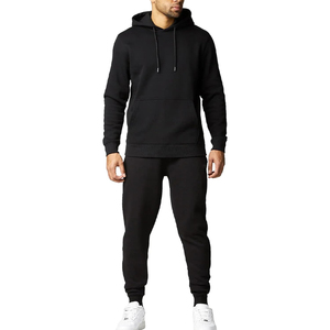 Chándal personalizado de alta calidad para hombre con Sudadera con capucha y pantalones a juego diseñados para entrenamientos de gimnasio deporte y ropa casual - Product Image 1