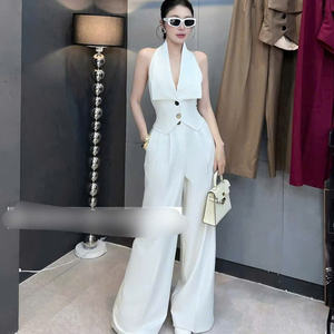 ชุด2023สำหรับผู้หญิงชุดยาวหรูหราแฟชั่นธรรมชาติสองชิ้นบรรจุภัณฑ์ออกแบบเองได้ง่าย - Product Image 2