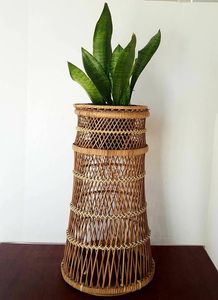 Handmade planters customized handmade decorative Rattan wicker planters stand flower <b>pots</b> stand for indoor outdoor plants <b>pots</b> - Product Image 2