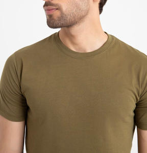 Haute qualité hommes été décontracté surdimensionné T-Shirt classique à manches courtes côtes col rond solide motif tricoté goutte épaule Streetwear - Product Image 5