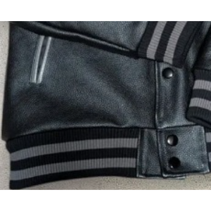 Veste de sport en laine sur mesure pour homme |   Veste universitaire avec garniture en fourrure de mouton |   Pull bomber décontracté d'hiver avec logo d'équipe personnalisé - Product Image 6