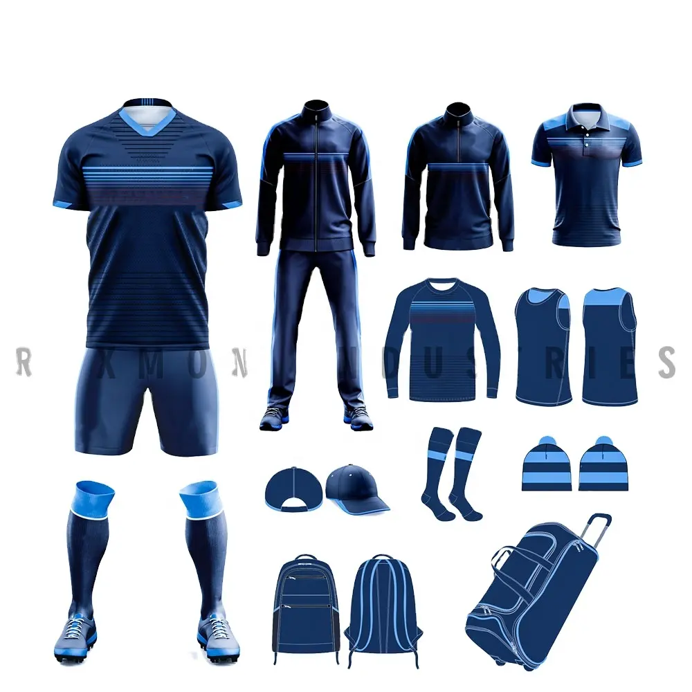 Maglia da calcio personalizzata e abbigliamento sportivo Club Team Wear Kit completo loghi OEM maglia da calcio Wear Factory Jersey economico di alta qualità