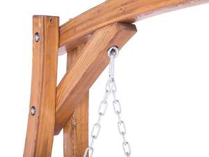 Columpio de Jardín Elora de Madera Maciza con Acabado Marrón para Exteriores - Product Image 5