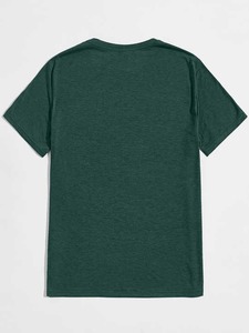 <b>Men's</b> <b>Summer</b> Oversized T-<b>Shirt</b> 100% Cotton Gradient Printed Crew Neck Short Sleeve Street Hip Hop Style Casual Menswear Tops - Product Image 2