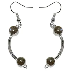 Boucles d'oreilles pendantes minimalistes en argent 925 avec serti de strass en cristal pour un usage quotidien féminin - Product Image 2