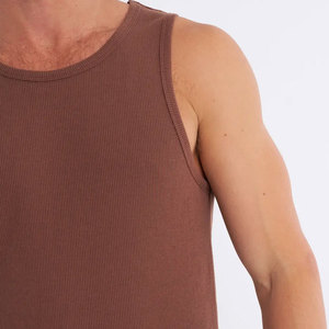 Camiseta sin mangas para hombre, ajustada, de alta calidad, para gimnasio, precio al por mayor, la más vendida. - Product Image 4
