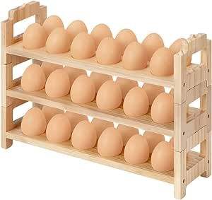 ที่ใส่ไข่ทำจากไม้สำหรับห้องครัวฟาร์มและตลาดเครื่องครัวใช้ไข่ปลอดภัย - Product Image 6