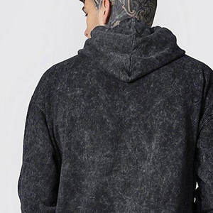 ผู้ผลิต OEM เสื้อสเวตเตอร์ผ้าฟลีซฤดูหนาวคุณภาพดี ผลิตจากโพลีเอสเตอร์/คอตตอน ซักด้วยกรด เป็นมิตรต่อสิ่งแวดล้อม สไตล์สตรีทแวร์ ซักแบบ Stone Washed - Product Image 5