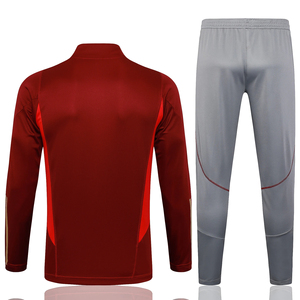 Chándal de entrenamiento para hombre, ropa de gimnasio, traje de entrenamiento de fútbol personalizado de 2 piezas, trajes de compresión Fitness de manga larga al por mayor - Product Image 3
