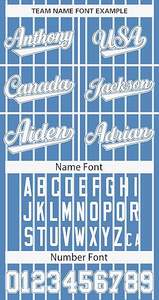 เครื่องแบบเบสบอลสีฟ้าสีขาวที่มีการออกแบบระบายอากาศได้ดีเสื้อเจอร์ซีย์ชื่อโลโก้ตามสั่ง - Product Image 5