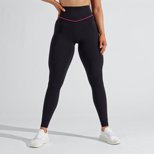 Leggings deportivos con logotipo personalizable para mujer, mallas sexis ajustadas para entrenamiento, yoga, fitness, sin costuras - Product Image 6