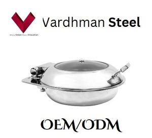 ชุดอุ่นอาหารทรงกลม ฝาครึ่งแก้ว ขนาด 7 ลิตร ขายดีมาก อุปกรณ์เสิร์ฟอาหารร้านอาหาร เครื่องอุ่นอาหาร 7 ลิตร - Product Image 5