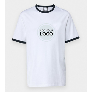 T-shirts Ringer à manches contrastées rétro bicolores, personnalisables avec logo, impression sérigraphique, service DDP gratuit, pour tenue décontractée - Product Image 6