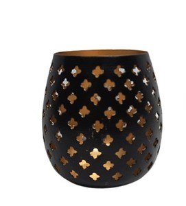 Porte-bougie et bougeoir en fer de style moderne, décoration de table pour la maison, cuivre durable et couleur noire pour les festivités de Diwali - Product Image 5