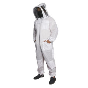 Vente en gros de voile d'escrime à 3 couches costume d'apiculture confortable utilitaire anti-piqûre maille ventilée costume d'abeille en coton - Product Image 2