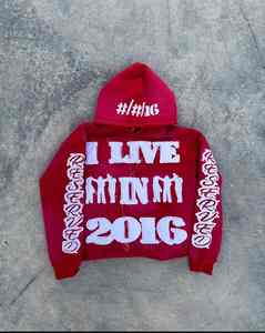 Sudadera con capucha unisex de invierno estilo vintage, desgastada, con cremallera, 330 g/m², peso pesado, 100 % algodón, forro polar transpirable, estilo hip-hop con efecto tie-dye. - Product Image 3