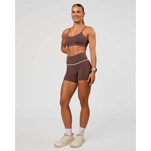 Sujetador deportivo acolchado Pinnacle Plus Size con cremallera frontal, algodón transpirable, estampado ligero (XS-XL) - Product Image 5