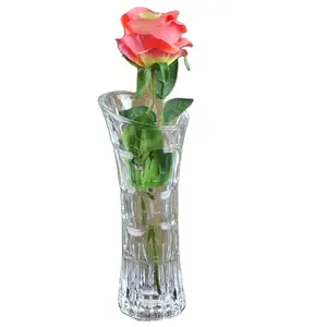 Kaca bening vas silinder beberapa ukuran pilihan vas bunga centerpiece tempat lilin mengambang Hotel Jardiniere