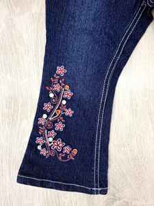 กางเกงยีนส์ผ้าเดนิมปะสำหรับเด็ก (212ปี) กางเกงผ้าฝ้ายขาตรงสำหรับกลางแจ้งที่ทันสมัยโดยงานฝีมือ - Product Image 2