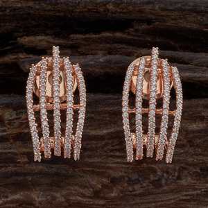 Pendientes Geométricos con Perlas y Diamantes, Modernos y Clásicos, Ideales para Fiestas, Chapados en Oro, de Cobre con Circonita, Forma de Luna - Product Image 5