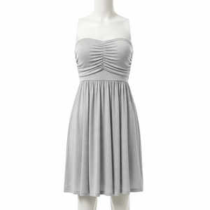 Robe décontractée sans bretelles, antistatique, en tissu polyester doux, légère, pour femmes, tenue quotidienne d'été, vêtements confortables - Product Image 4