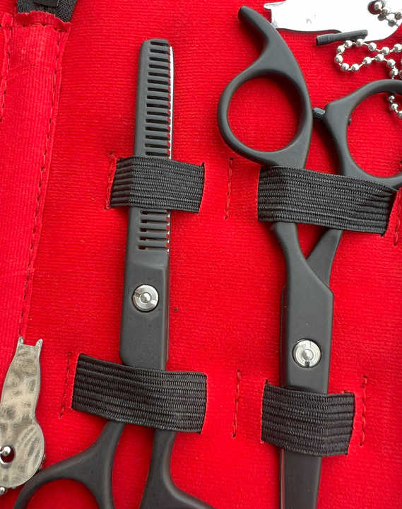 Men's Women's Home Salon Barber Cutting Kit Hairdressing Scissors Set Stainless Steel Sharp Beard Trimming Shaping Grooming