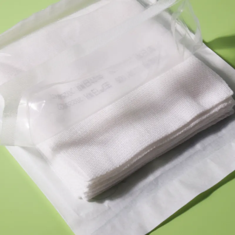 Сертифицированный CE медицинский уход за ранами белый абсорбирующий стерильный марлевый тампон упаковка