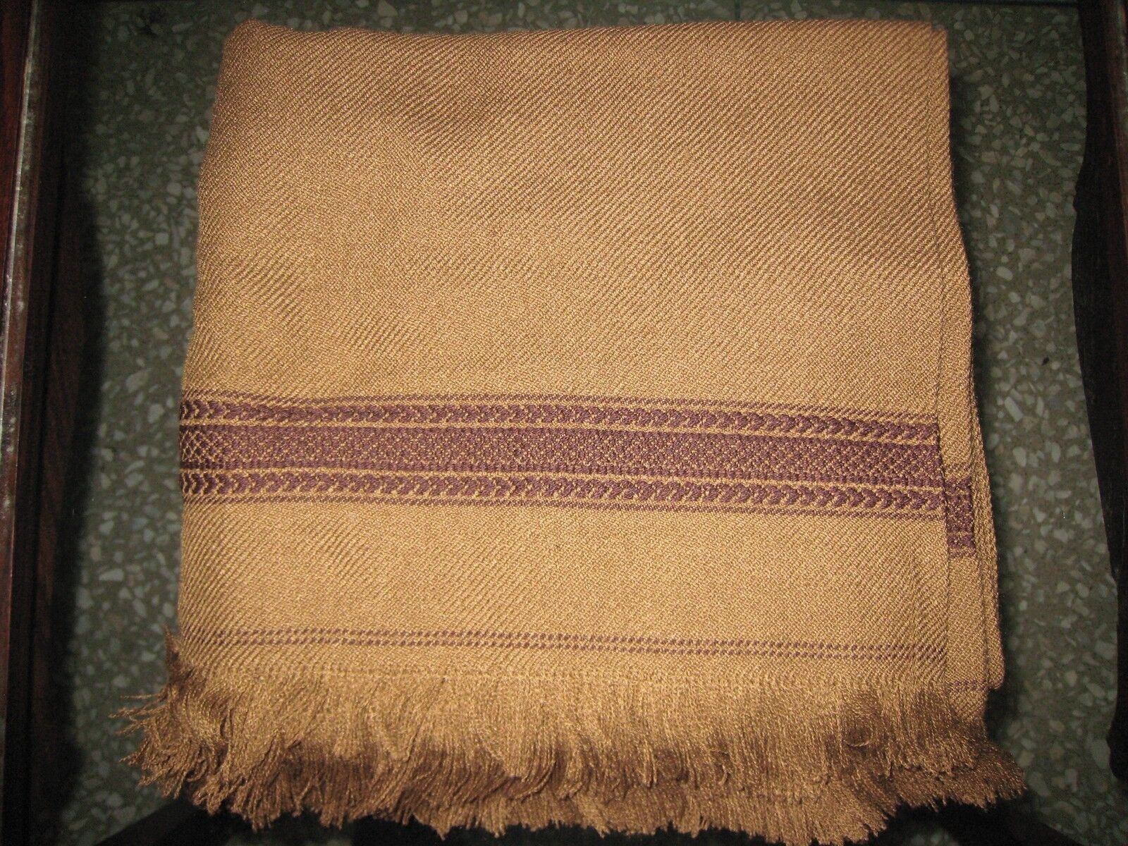 Grand Châle En Laine Pour Homme, Fait Main – Enveloppe Indienne Style Pashmina, Jaune