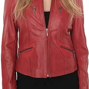 Chaqueta de Cuero para Mujer, Venta Caliente, Nueva Moda, al por Mayor, Cortavientos, Transpirable, Hecha en Pakistán - Product Image 6
