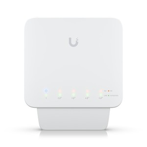 Commutateur Ubiquiti USW-FLEX, UniFi, 5x RJ45 1000 Mb/s, 1x PoE In, 4x PoE Out, 46W - Product Image 1