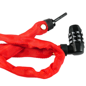 กุญแจล็อคโซ่จักรยานเหล็กแบบมีสิทธิบัตร ป้องกันการตัด รหัสแบบ 3 หลัก รุ่น ABA ARV-B003 น้ำหนัก 460 กรัม ยาว 48 นิ้ว สำหรับจักรยาน - Product Image 4