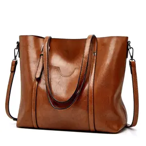 Factory wholesale Woven Totes Bag for Women Top Handle Shoulder Bag Leather Shopper Bag Large Travel Handbags and Purses