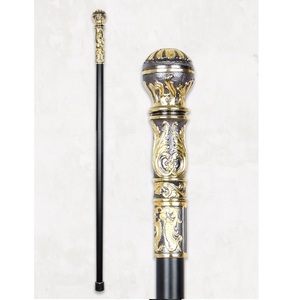 Bastón de pájaro plateado con forma de golf para hombres y mujeres con asas de latón y aluminio en la parte superior al por mayor - Product Image 4