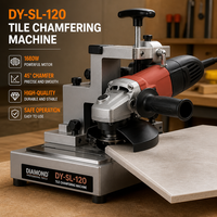 Machine automatique de chanfreinage de carreaux DY-SL-120 1680W, Meuleuse de cinquième génération, Module de chanfreinage et de rainurage de haute précision, Meuleuse d'angle