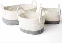 Panier de rangement multifonction en corde de coton écologique moderne tissé à la main de haute qualité avec taille personnalisable Fabriqué au Vietnam