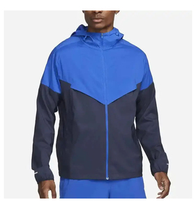 Chaqueta cortavientos con cremallera cuarto de nylon para hombre OEM de diseño personalizado de fábrica pedido al por mayor de invierno - Product Image 1