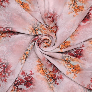 Premium Stretch Georgette Printed Fabric with Coated Pattern for Elegant Dresses, Blouses, <b>Wedding</b> Shirts, and Custom Fashion - Product Image 3