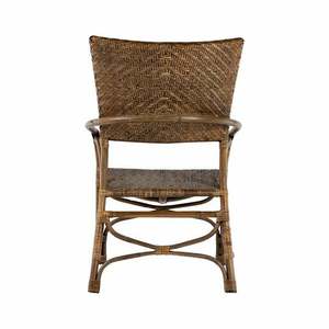High quality natural rattan woven <b>arm</b> <b>chair</b> indoor patio <b>chair</b> home garden <b>dining</b> <b>chair</b> - Product Image 5
