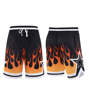 Shorts de basketball décontractés pour hommes, respirants et à séchage rapide, en toile imprimée et polyester, service OEM, vente en gros, prix abordable 2026 - Product Image 5