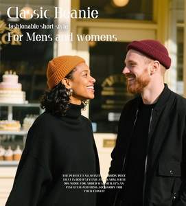 Gorro de invierno de punto holgado moderno, gorro de lana suave y elástico, diseño de moda unisex perfecto para la comodidad y el uso diario - Product Image 3