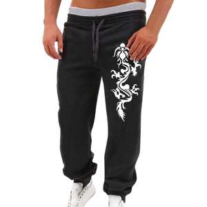 กางเกงจ็อกเกอร์ผู้ชายไซส์ใหญ่ ดีไซน์ทันสมัย ผ้าฝ้าย 100% ปิดด้วยเชือกผูก ระบายอากาศได้ดี เป็นมิตรกับสิ่งแวดล้อม เหมาะสำหรับฤดูหนาว สไตล์ลำลองสุดเท่ - Product Image 4