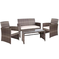 Ensemble de canapés de jardin de luxe en rotin PE, design moderne, protection UV, marque Hydro PHU LINH, origine Vietnam, modèle PLW-HYDRO